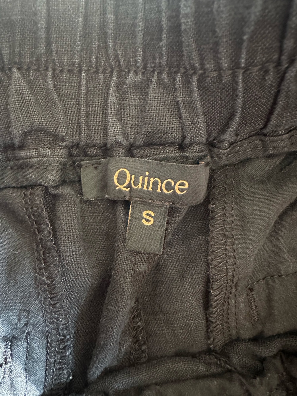 Quince Black Men's Relaxed Drawstring Joggers - Picture 4 of 8
